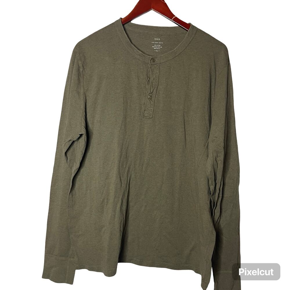 SKU Save Khaki United green pullover Hanley long sleeve XL